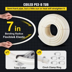 Non-Barrier PEX-B 1″ x 500ft, -40°F to 203°F