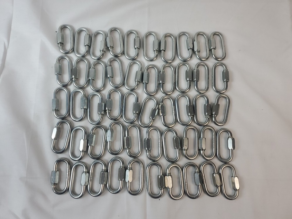 50 pack MAILLON RAPIDE 5/16″ Quick Link, 8mm, 5/16 in., 700 kg, 1540 lbs N8