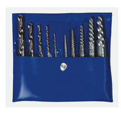 Irwin 11117 Hanson 19/64 in. S Carbon Steel Screw Extractor Kit 6 in. 10 pc