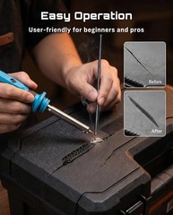 150W Professional Plastic Welder and Hot Stapler Repair Kit with 20PCS Rods