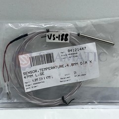 LOT OF 6 PC X NEW TEMPERATURE SENSOR , 4.8MM DIA X 47MM L,GE , VS#188
