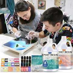 2 Gallon Epoxy Resin Kit – Crystal Clear High-Gloss Self-Leveling for Tabletops