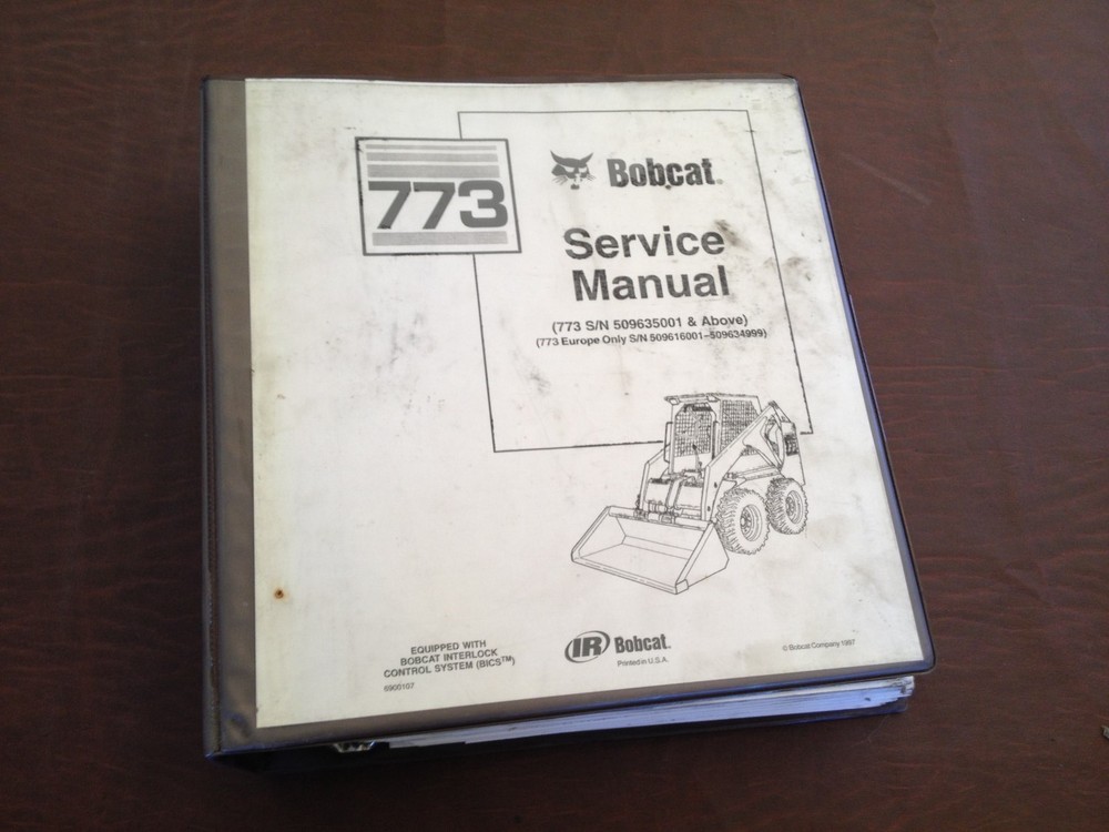 BOBCAT 773 BICS SKIDSTEER LOADER SERVICE MANUAL MELROE