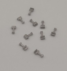 10Packs 100 Pcs Sliding Crimpable Hook Open Surgical Hook Middle 4.5mm