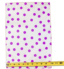 Hot Pink,Teal,Purple,Blue Polka Dot Flat Poly Shipping Mailers 10×13, 6×9, 12×15