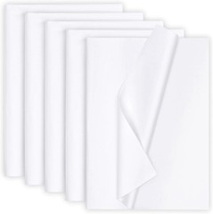 500 Sheets 14″x20″ 20″x 30″ White Wrapping Tissue Paper Bulk for Gift Bags White