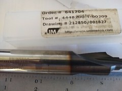 Unimerco 8.25 x 10.10 x 19.00 mm Dia Solid Carbide Step Drill
