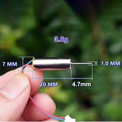 Reliable Coreless Motor for DIY Hobby Toy Model 7mm x 20mm 24000RPM 12V DC