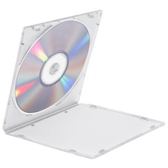 100 Pack Clear Slim Single CD DVD Case PP Poly Plastic Cases Holder Storage Box