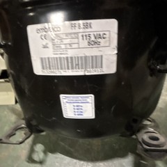 Embraco FF 8.5 BK Hermetic Compressor 115 VAC R-134a 1-Phase Black