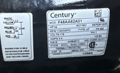 Century C059A PSC Direct Drive Blower Motor, 1-Ph 1/4 HP 115V 1100 RPM 2-Speed