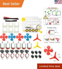 6-Set High-Speed DC Motor & Gear Kit for STEM Projects