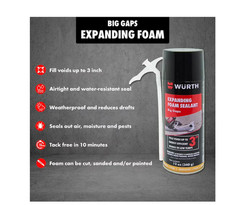 (4 Pack) Big Gaps Expanding Insulating Spray Foam Sealant, up to 3-in, 12oz Can