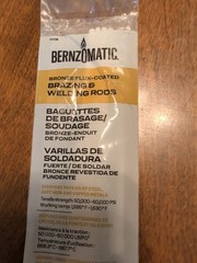 Bernzomatic® Bronze Flux-Coated Brazing and Welding Rods – No Size, Color