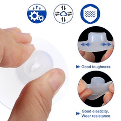 uxcell Bellows Suction Cup 30mm Diameter x M5 Joint Silicone Pneumatic Vacuum Su