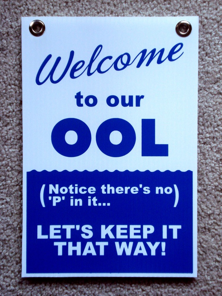 Welcome to our OOL No P in it 8×12 Coroplast Sign with Grommets 25% OFF 3!