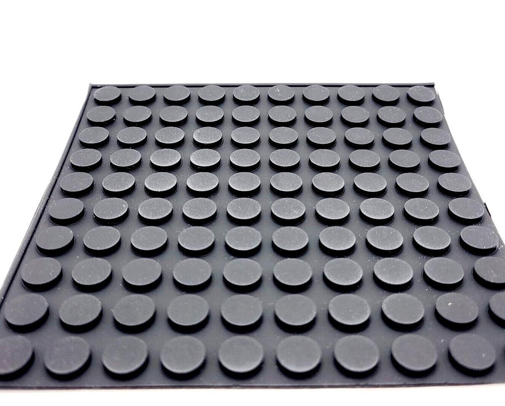 1/8″ Thick Round Stick on Rubber Bumper Feet Pads Spacer Lifters 7/16″ Wide Foot