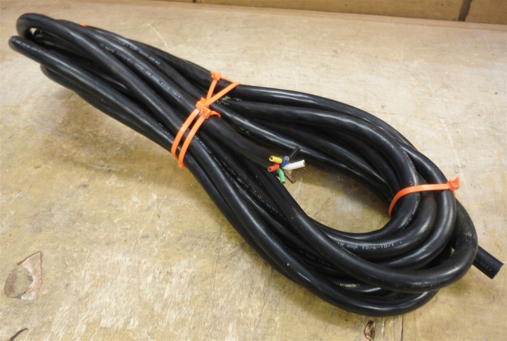 LOT of 30 Feet of 7 Colors Wire • Red-Brown-Yellow-Blue-Green-Black-White *223