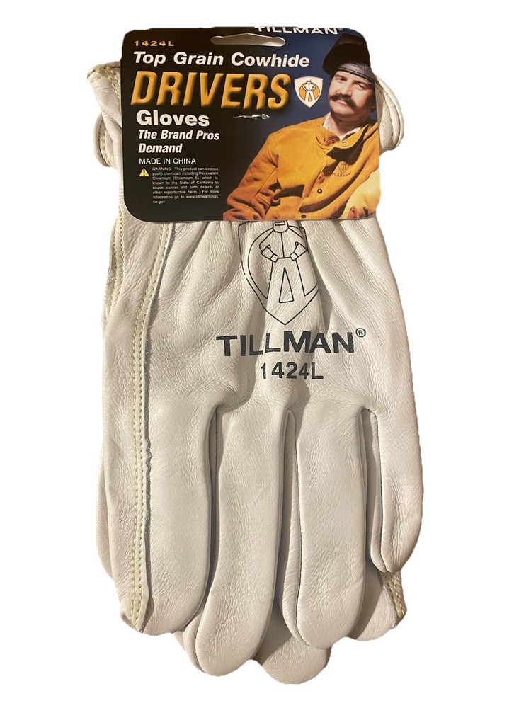 Tillman 1424L Top Grain Cowhide Drivers Gloves Large