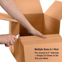Shipping Boxes Multi-Depth 12″L x 9″W x 6″H, 25-Pack | Corrugated Cardboard B…
