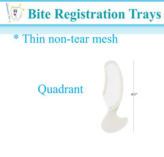 Dental Impression Bite Registration Trays Triple Mold Trays, All Sizes, 50/Box