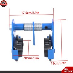 1100lbs/0.5 Ton Load Push Beam Trolley Manual Trolley 55-135mm Adjustable Blue