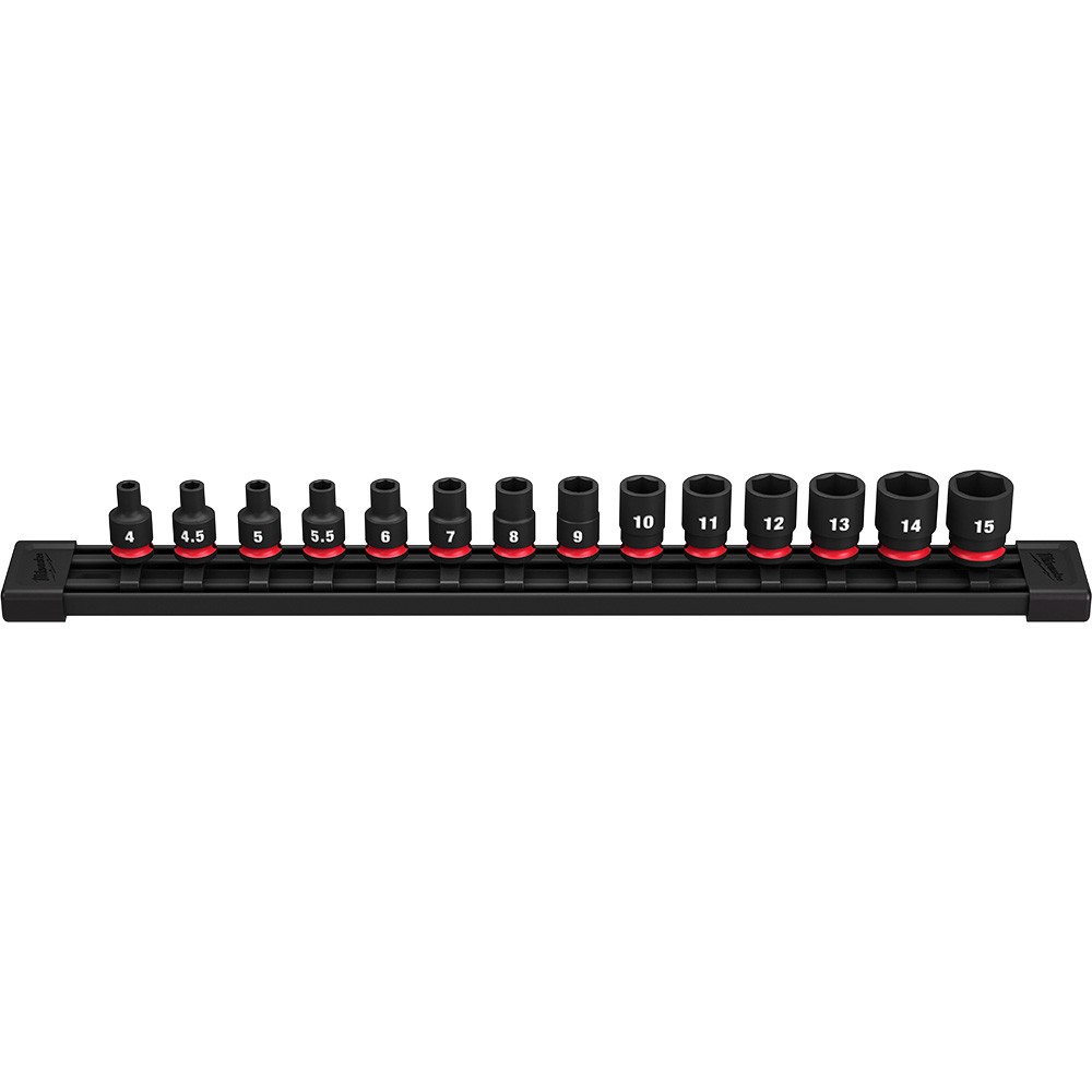 Milwaukee 49-66-7002 14PC SHOCKWAVE Impact Duty 1/4″ Drive Metric 6Pt Socket Set