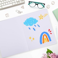 zmybcpack 6 Pack Hardcover Blank Book 8.5×11 inch, Hardcover Blank Book for S…