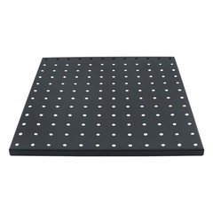 4 Pack 12″x12″ Black Metal Pegboard Panels Heavy Duty Pegboard Wall Organizer