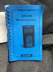Used Alnor Micromanometer AXD 540 With Case