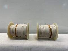 24 AWG Gauge Stranded Hook Up Wire 2 Rolls White 75 ft ea Roll B20
