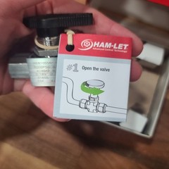 Ham-let H6810SSN1/4CSS Ball Valve 1/4″ FNPT 6000psi