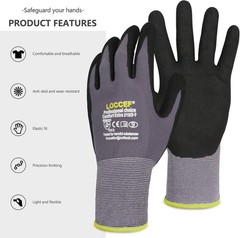 Water Repellent Nitrile Coated Gloves – 6 Pairs