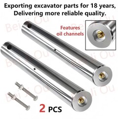 2Pai New upgraded Excavator Universal Bucket Pin 45mm X330mm/With oil passage