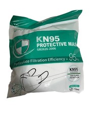 Powecom KN95 Protective Face Mask Respirator GB2626-2006 White 10 Pieces