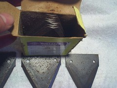 BOX WHITAKER HAY CUTTING UNDERSERRATED SECTION BLADE PARTS,binders,oliver,kosh