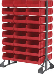 Stackable Heavy Duty Storage Bins Plastic Organizer 10x11x5 Garage Parts Box 2P