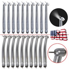 Dental 45 Degree LED E-generator 45°/High Speed No-LED Handpiece 4 Hole fit NSK