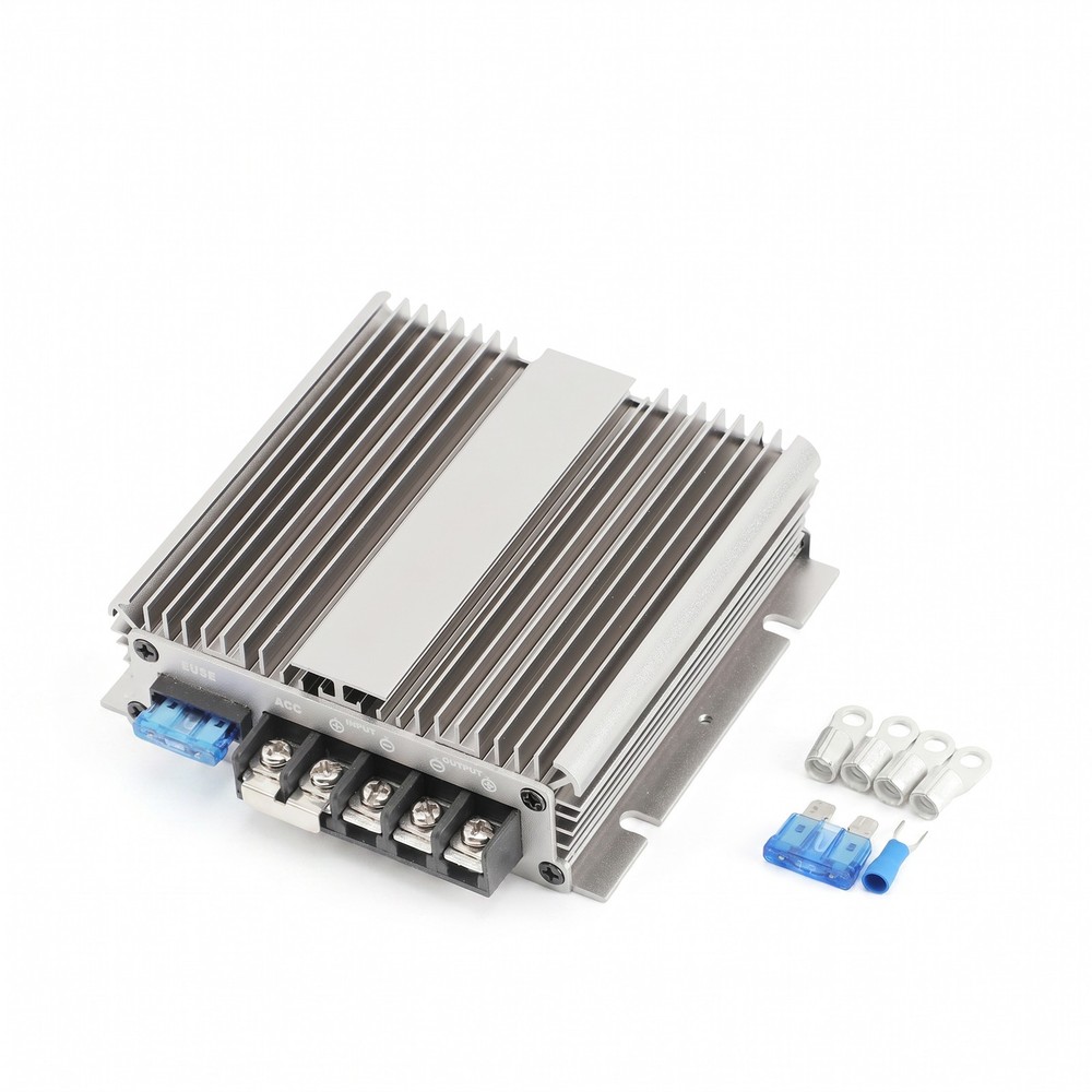 DC 18V/40V to 24V Converter 40-80A Auto Buck Boost Voltage Regulator for Car