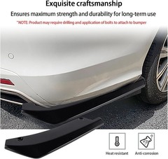 2 PCS Rear Bumper Canard Diffuser Anti-Crash Lip Body Kit Universal Car