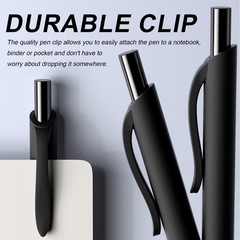 InkSlick 50 Pack Black Ink Pens – Bulk Pens, 1 Count (Pack of 50),