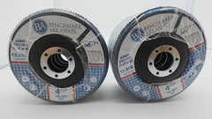 10Pk Benchmark Abrasives 4.5″x 7/8″ High Density Jumbo Zirconia Type 27 120 Grit