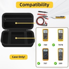 Carrying Case for Fluke 789/ 787B/ 787/287/ 289/1587 FC/ 87-V/ 87V Max/ 88V/ …