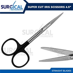 Supercut Iris Scissors Straight Surgical Instruments 4.5″ Stainless German Grade
