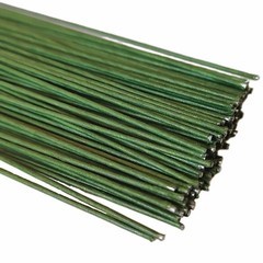 100 pcs 15.8in,18gauge Floral Stem Wire,Green Crafts Florist Wire Stems for A…