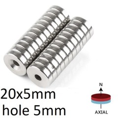 10 100 ALL Size Countersunk Ring Disc Block Magnets 3mm 4mm 5mm Hole Wholesale
