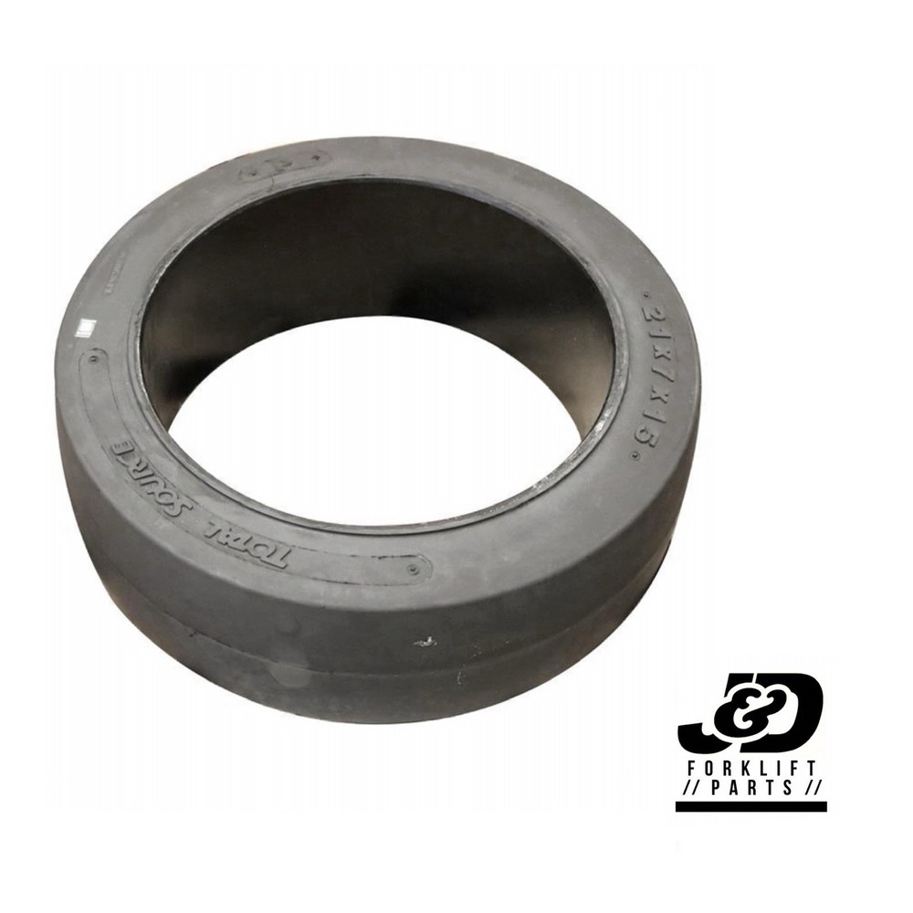FORKLIFT TIRE – 21X7X15 SMOOTH PRESS ON SMOOTH BLACK