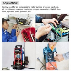 CBB60 Run Capacitor for Pump Motor Capacitor 25uF 250V AC 2 Wires 50/60Hz