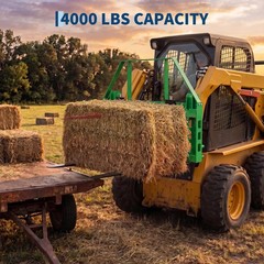 4000 LBS Pallet Fork Frame & 48″ Fork Blades, 2″ Hitch Receiver for JD Tractors