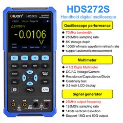 OWON HDS200 Series Handheld Digital Oscilloscope 2CH+1CH Waveform Generator USB